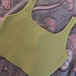 Light lime Green thick Ribbed Tank Top*NWT*medium
